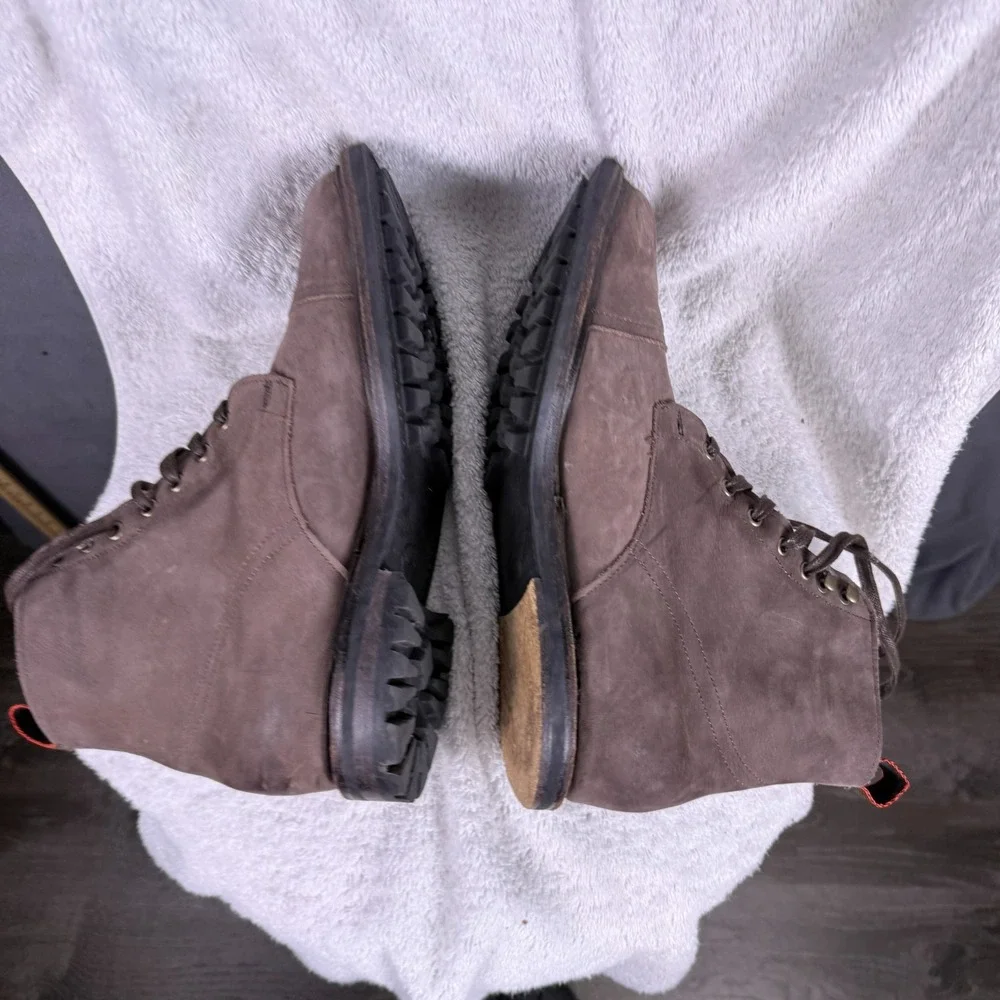 Allen Edmonds‎ Surrey Men's Boots Outsole Cap Toe Light Brown Size 11D Commando